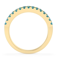 Three Row Round Half-Eternity Mahat Band