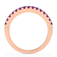 Three Row Round Half-Eternity Mahat Band