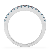 Three Row Round Half-Eternity Mahat Band