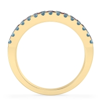 Three Row Round Half-Eternity Mahat Band