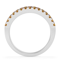 Three Row Round Half-Eternity Mahat Band