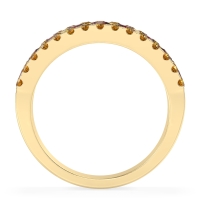 Three Row Round Half-Eternity Mahat Band