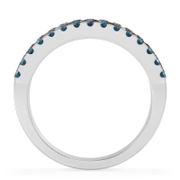 Three Row Round Half-Eternity Mahat Band