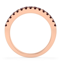 Three Row Round Half-Eternity Mahat Band