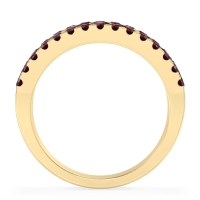 Three Row Round Half-Eternity Mahat Band