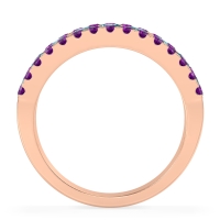 Three Row Round Half-Eternity Mahat Band