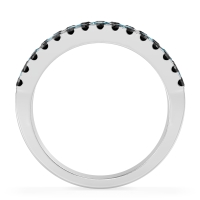 Three Row Round Half-Eternity Mahat Band