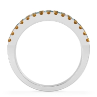 Three Row Round Half-Eternity Mahat Band