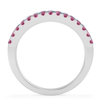 Three Row Round Half-Eternity Mahat Band