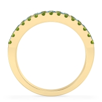 Three Row Round Half-Eternity Mahat Band