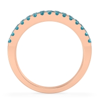 Three Row Round Half-Eternity Mahat Band