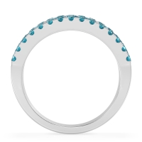 Three Row Round Half-Eternity Mahat Band