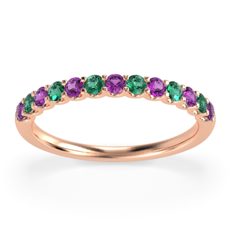 U Prong Half Eternity Shubra Band