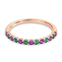 U Prong Half Eternity Shubra Band