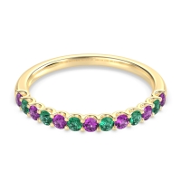 U Prong Half Eternity Shubra Band