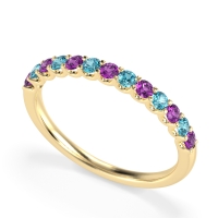 U Prong Half Eternity Shubra Band
