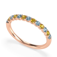 U Prong Half Eternity Shubra Band