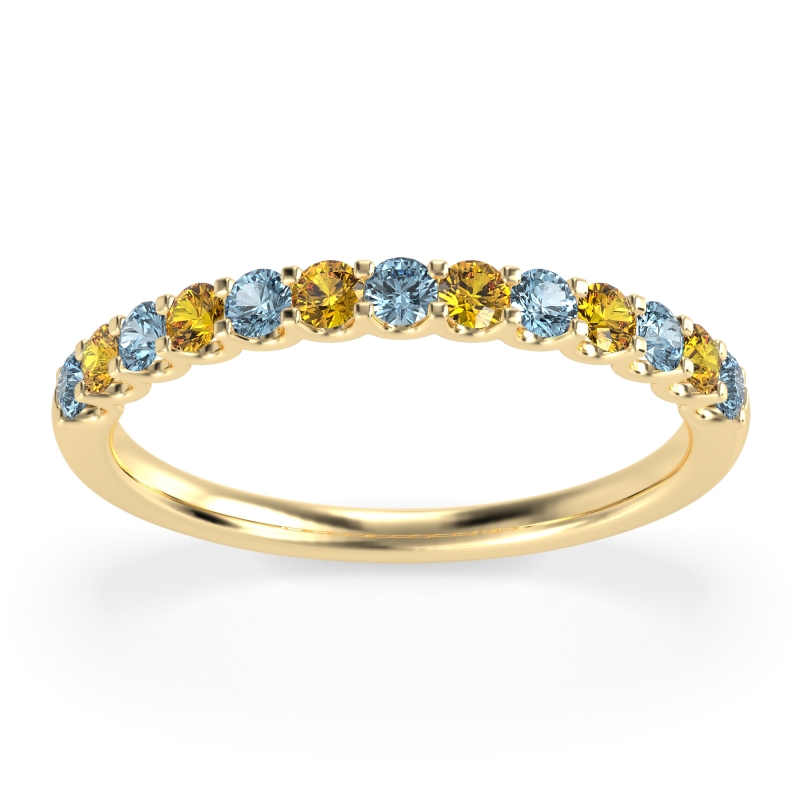 U Prong Half Eternity Shubra Band