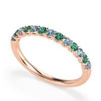 U Prong Half Eternity Shubra Band