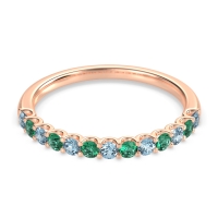 U Prong Half Eternity Shubra Band