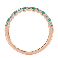 U Prong Half Eternity Shubra Band
