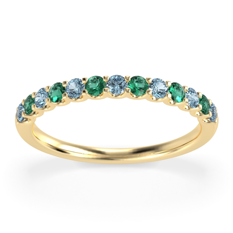 U Prong Half Eternity Shubra Band