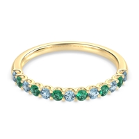 U Prong Half Eternity Shubra Band
