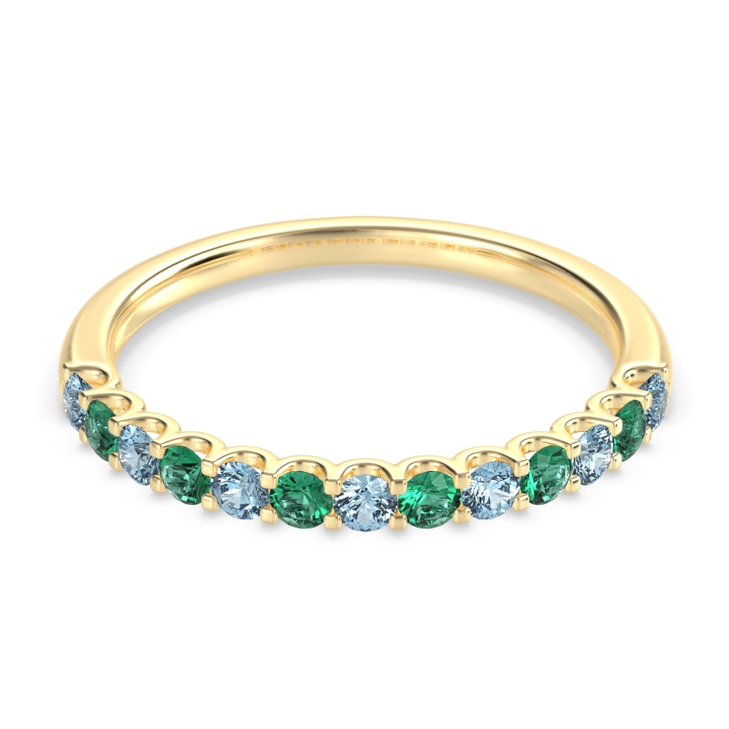 U Prong Half Eternity Shubra Band