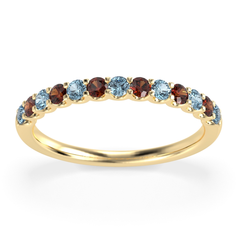 U Prong Half Eternity Shubra Band