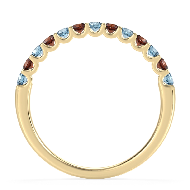 U Prong Half Eternity Shubra Band