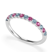 U Prong Half Eternity Shubra Band