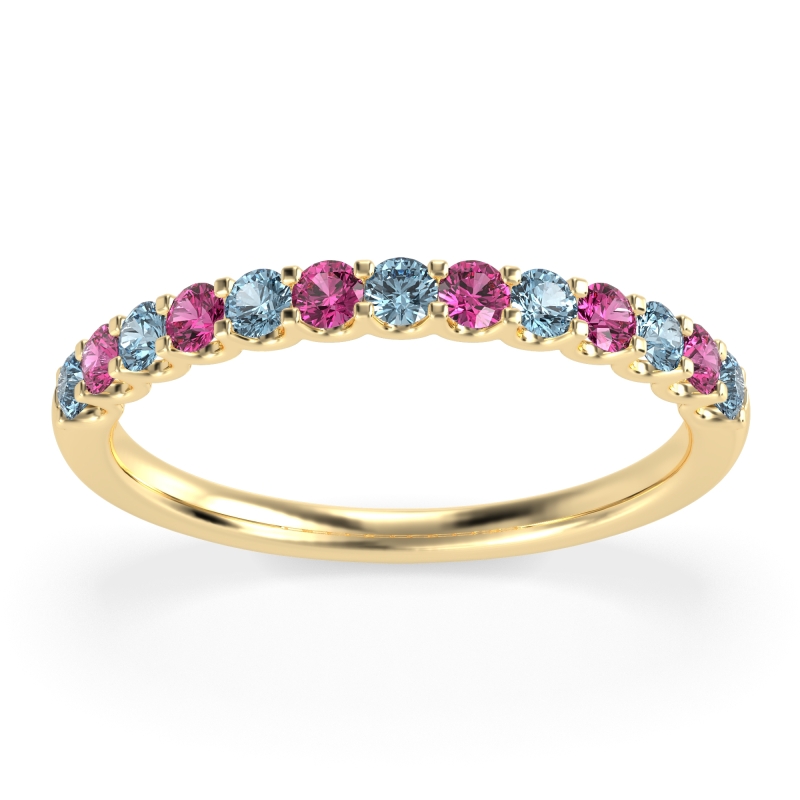 U Prong Half Eternity Shubra Band