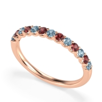 U Prong Half Eternity Shubra Band