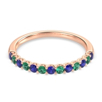 U Prong Half Eternity Shubra Band