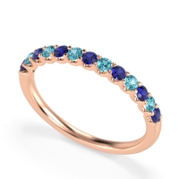 U Prong Half Eternity Shubra Band