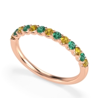 U Prong Half Eternity Shubra Band