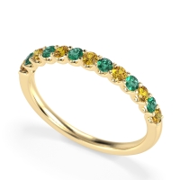U Prong Half Eternity Shubra Band
