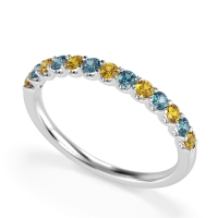 U Prong Half Eternity Shubra Band