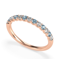 U Prong Half Eternity Shubra Band