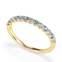 U Prong Half Eternity Shubra Band