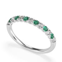 U Prong Half Eternity Shubra Band