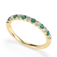 U Prong Half Eternity Shubra Band