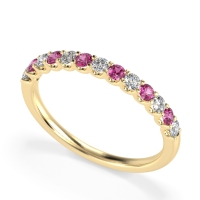 U Prong Half Eternity Shubra Band