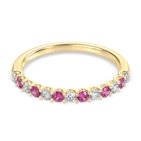 U Prong Half Eternity Shubra Band