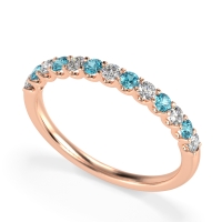 U Prong Half Eternity Shubra Band