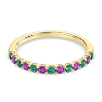 U Prong Half Eternity Shubra Band