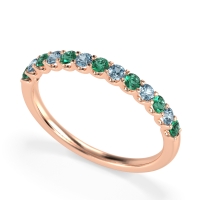U Prong Half Eternity Shubra Band