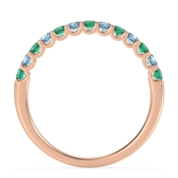 U Prong Half Eternity Shubra Band