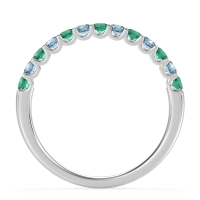 U Prong Half Eternity Shubra Band