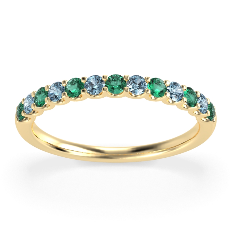 U Prong Half Eternity Shubra Band